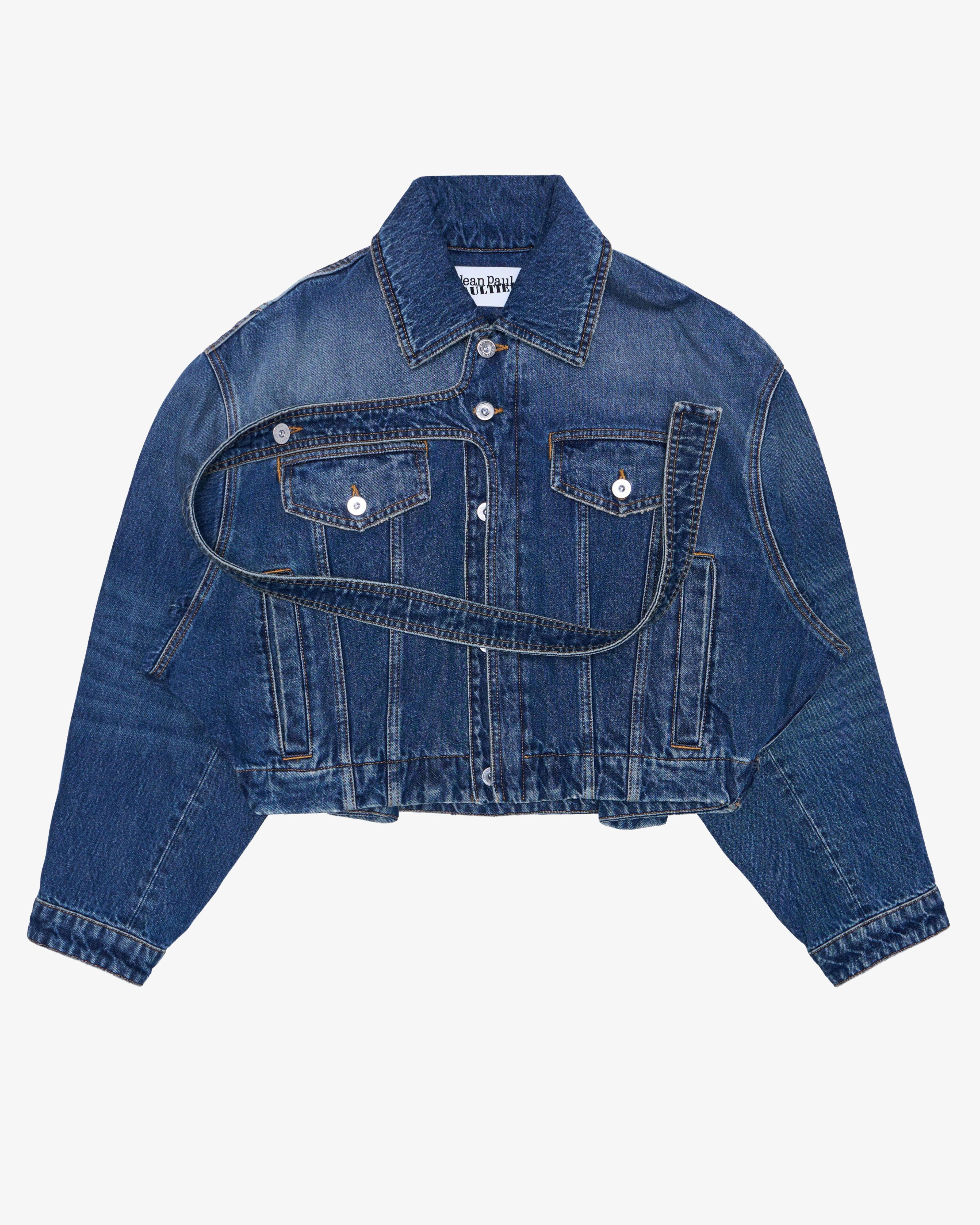 Jean Paul Gaultier - Women's Oversized Denim Jacket - (Blue57) by JEAN PAUL GAULTIER