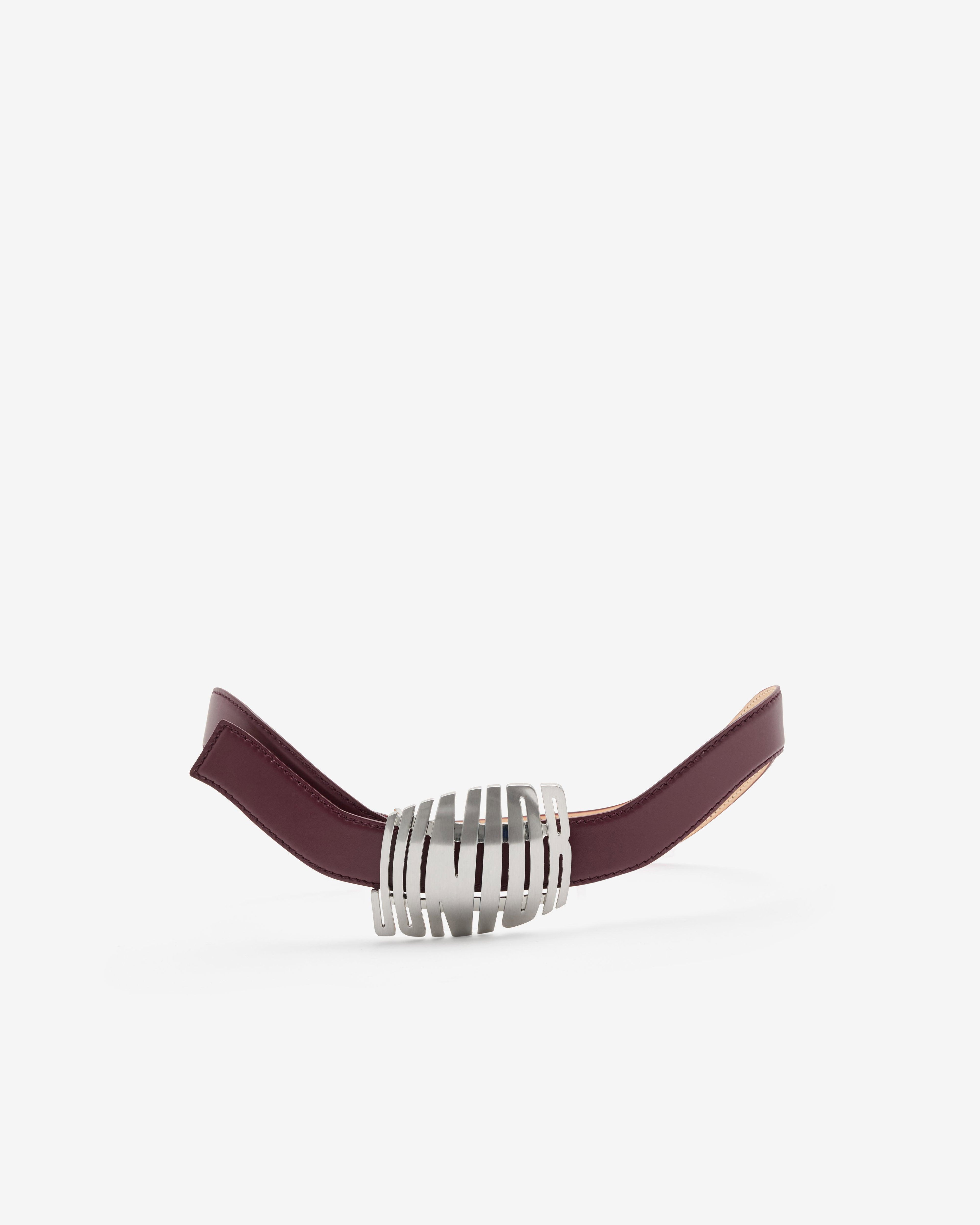 Jean Paul Gaultier - Women's Wavy Belt - (Bordeux) by JEAN PAUL GAULTIER