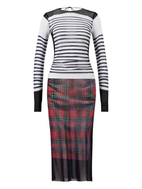Marinière Kilt midi dress by JEAN PAUL GAULTIER