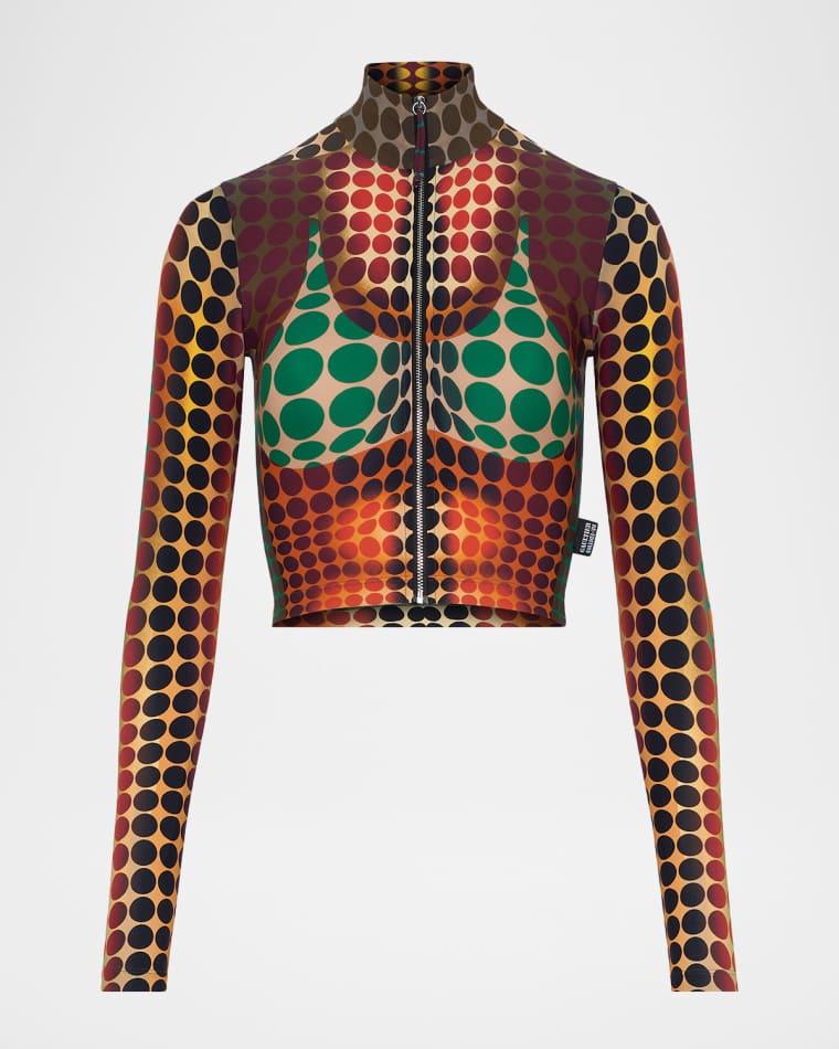 Re-Edition The Brown Dots Top by JEAN PAUL GAULTIER
