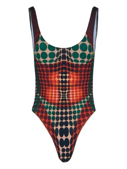 Re-edition printed swimsuit by JEAN PAUL GAULTIER