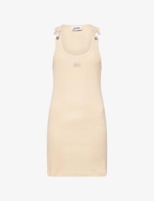 Ribbed Sleeveless Cotton-Jersey Mini Dress by JEAN PAUL GAULTIER