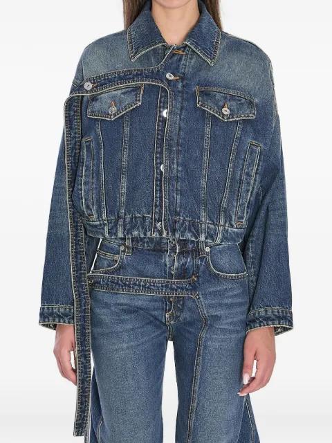 Strap denim jacket by JEAN PAUL GAULTIER