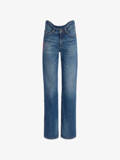 The Curved JPG denim trousers. by JEAN PAUL GAULTIER