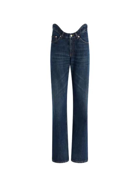The Curved rounded-waist jeans by JEAN PAUL GAULTIER