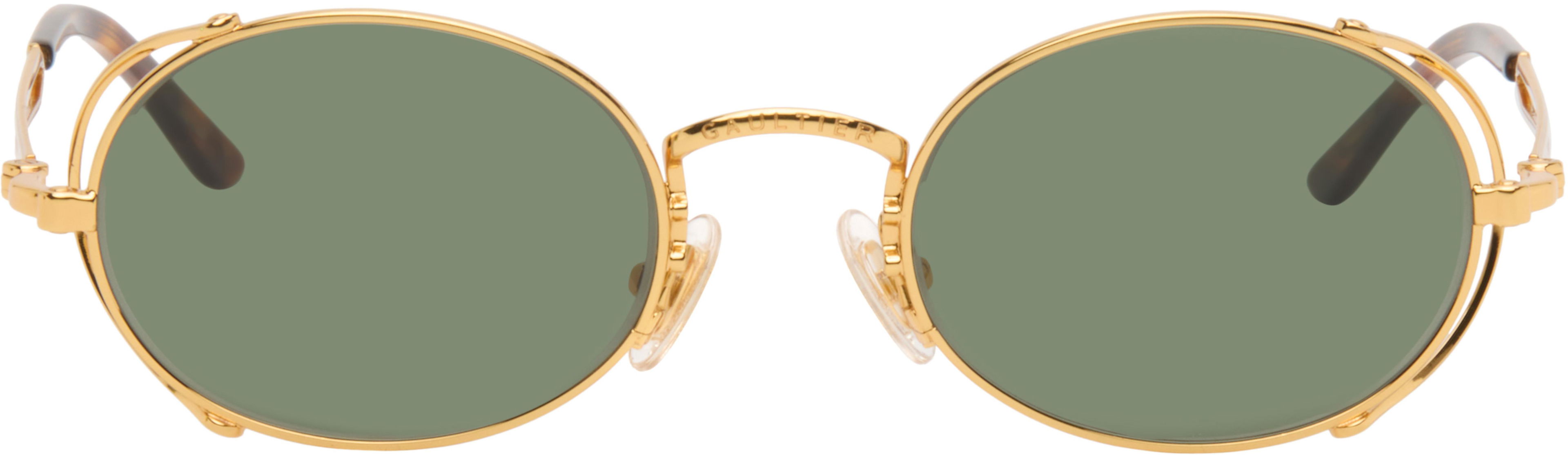 'The Gold 55-3175' Sunglasses by JEAN PAUL GAULTIER