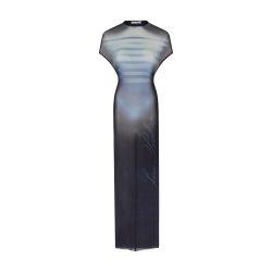 The Mâle printed mesh long dress by JEAN PAUL GAULTIER