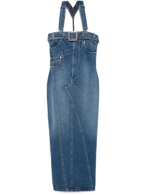 The denim overall dress by JEAN PAUL GAULTIER