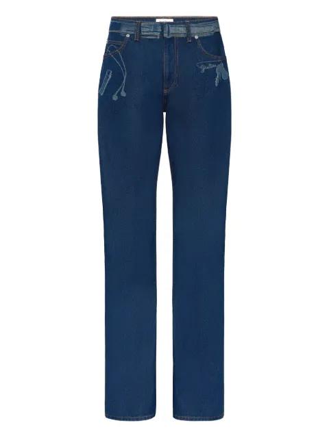 Trompe l'oeil-print jeans by JEAN PAUL GAULTIER
