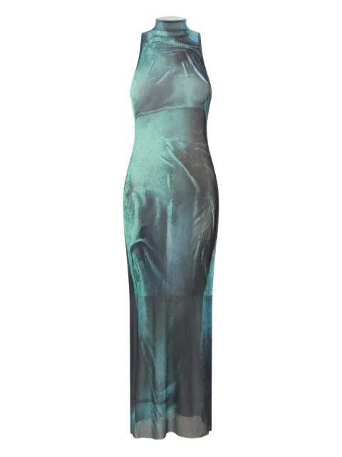 Water high-neck dress by JEAN PAUL GAULTIER
