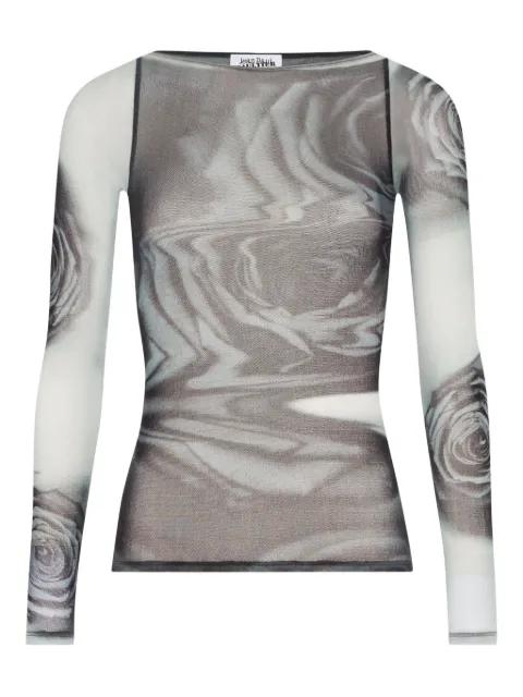 abstract-print T-shirt by JEAN PAUL GAULTIER