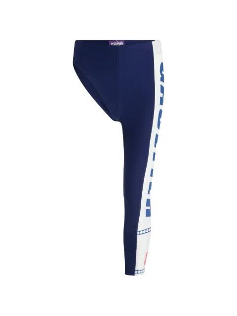 asymmetric printed cyclist trousers by JEAN PAUL GAULTIER