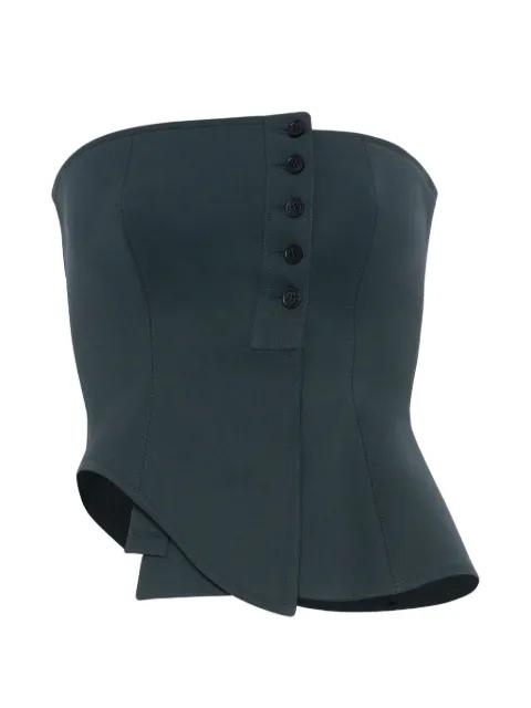 asymmetric strapless top by JEAN PAUL GAULTIER