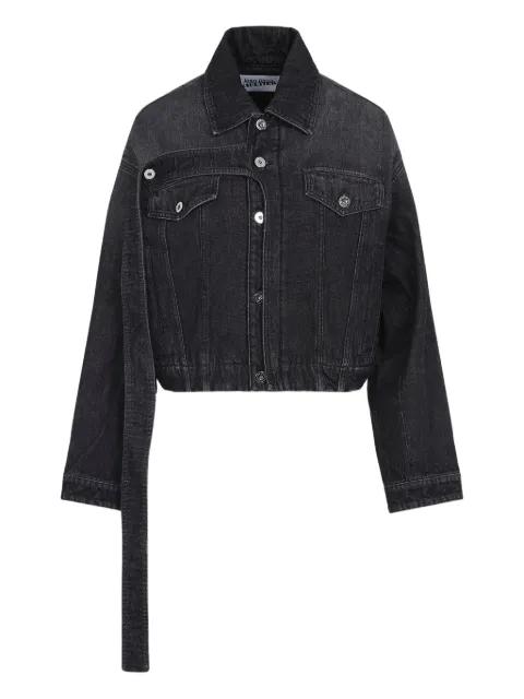 belted denim jacket by JEAN PAUL GAULTIER