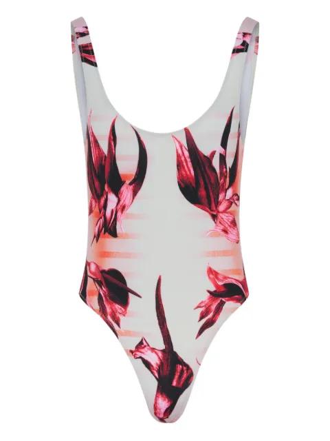 body flowers printed swimsuit by JEAN PAUL GAULTIER