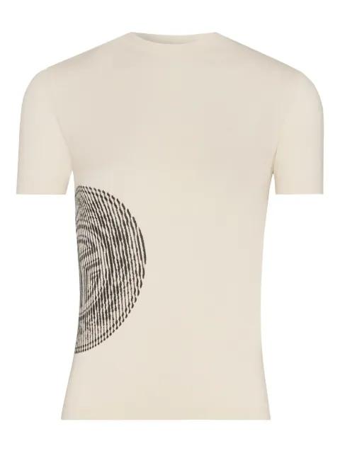 fingerprint-print t-shirt by JEAN PAUL GAULTIER