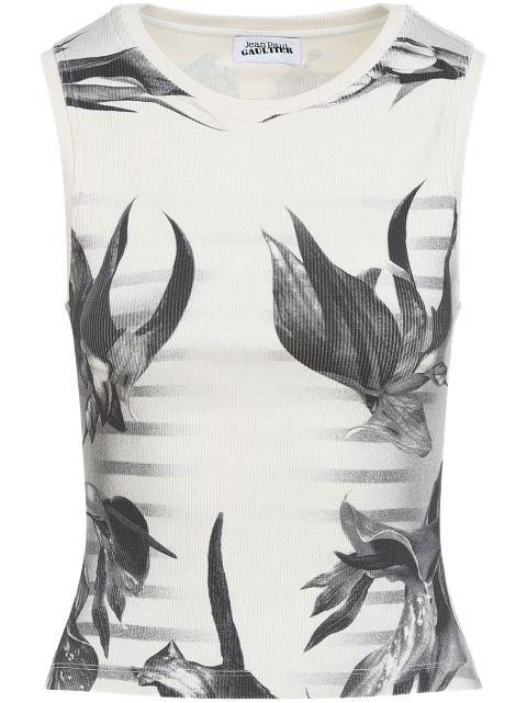 floral-print top by JEAN PAUL GAULTIER