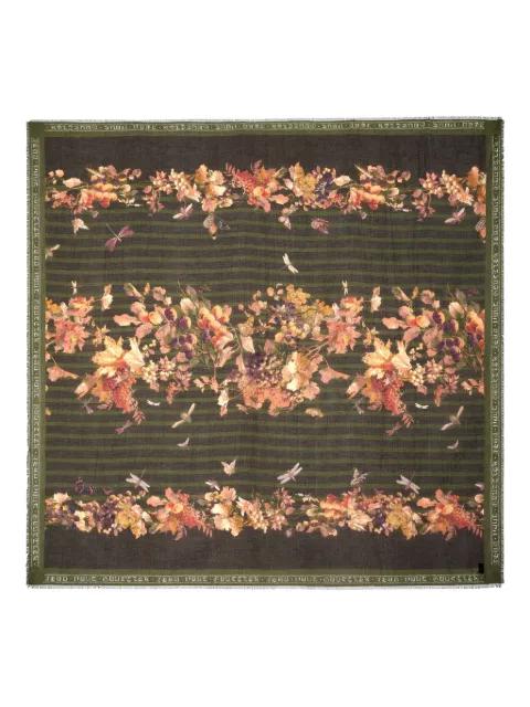 floral striped scarf by JEAN PAUL GAULTIER