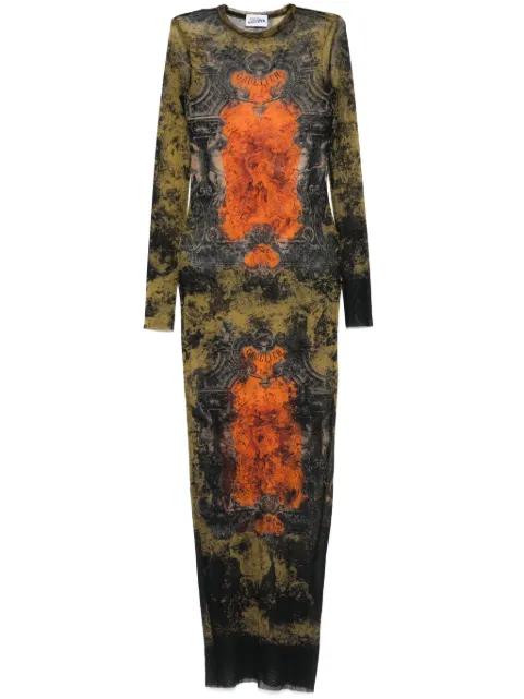 graphic-print maxi dress by JEAN PAUL GAULTIER
