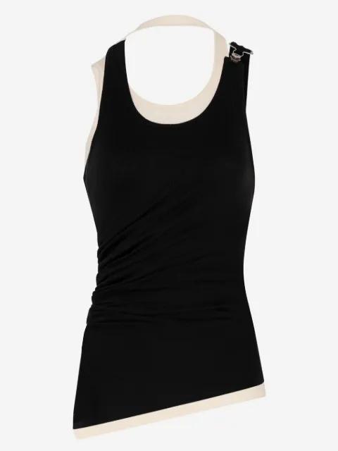 layered cotton tank top by JEAN PAUL GAULTIER