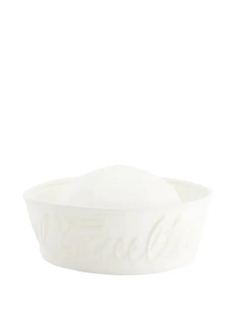 logo-embossed topstitch hat by JEAN PAUL GAULTIER