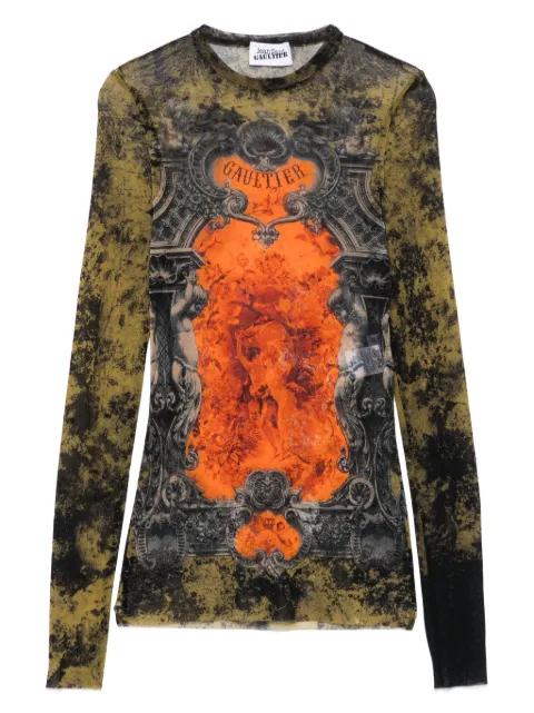 logo~print top by JEAN PAUL GAULTIER