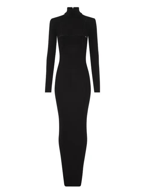 long-sleeve cut-out back dress by JEAN PAUL GAULTIER