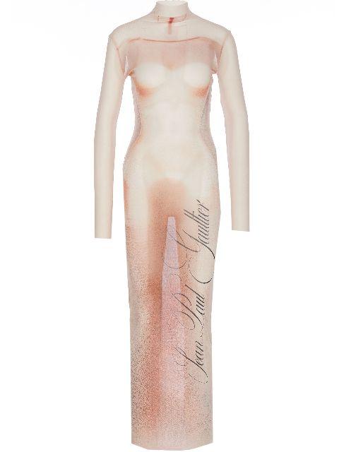 mesh long dress by JEAN PAUL GAULTIER