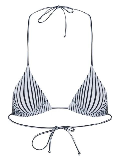 pinstripe tie bikini top by JEAN PAUL GAULTIER