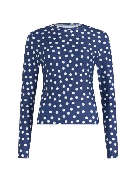 polka dot long sleeves top by JEAN PAUL GAULTIER