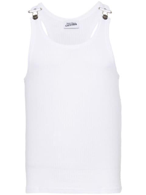 ribbed-knit cotton tank top by JEAN PAUL GAULTIER