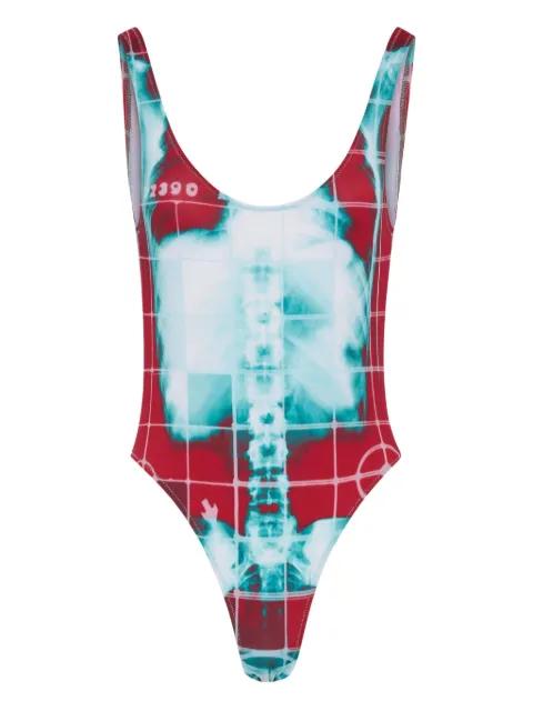 squeletor-print swimsuit by JEAN PAUL GAULTIER