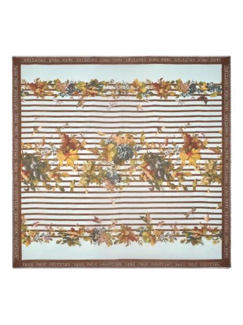 striped floral scarf by JEAN PAUL GAULTIER