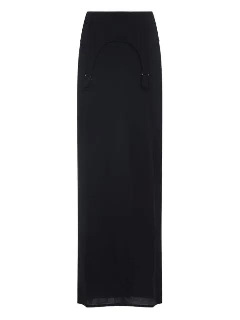 suspender-detail maxi skirt by JEAN PAUL GAULTIER