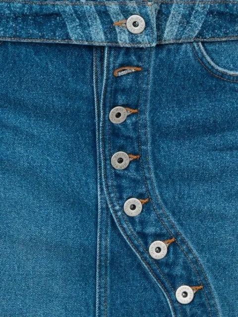 swirl-pattern denim jacket by JEAN PAUL GAULTIER
