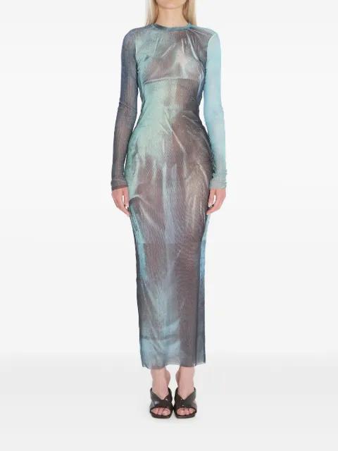 water-print maxi dress by JEAN PAUL GAULTIER