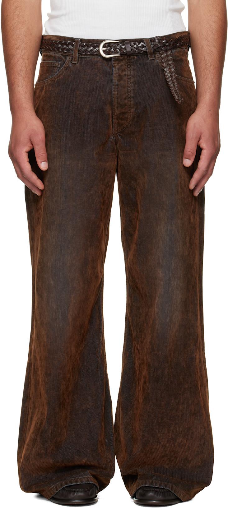 Brown Gion Jeans by JEANERICA