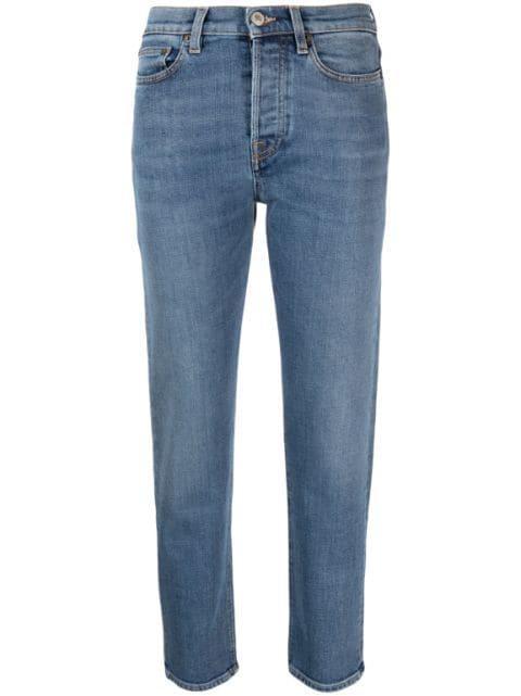 Classic high-waisted cropped jeans by JEANERICA