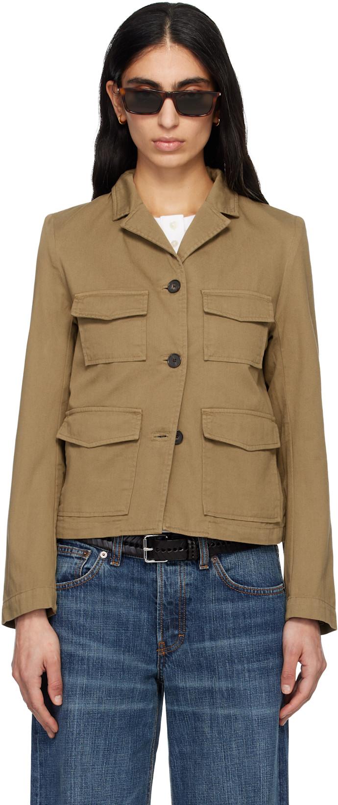 Khaki Carole Jacket by JEANERICA