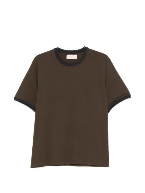 contrast-trim T-shirt by JEANERICA