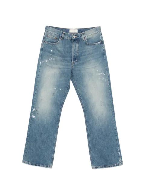 splatter denim jeans by JEANERICA