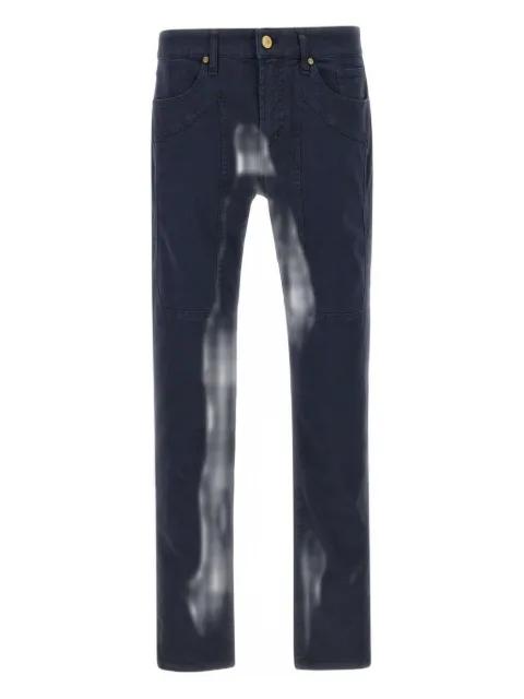 John five-pockets logo-patch trousers by JECKERSON