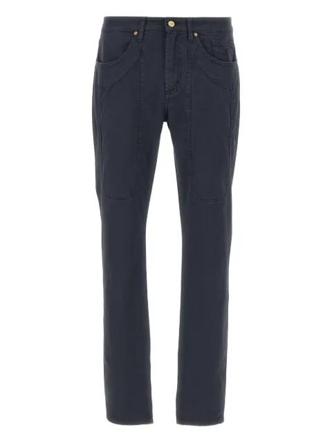 five-pocket logo-patch trousers by JECKERSON