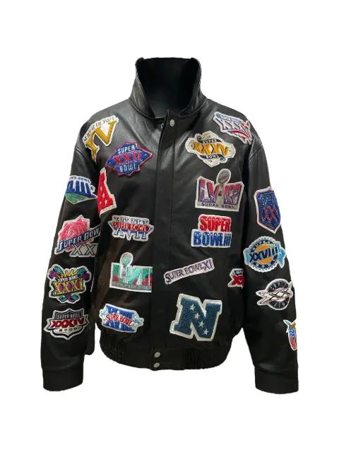 History Of Super Bowl Collage jacket by JEFF HAMILTON