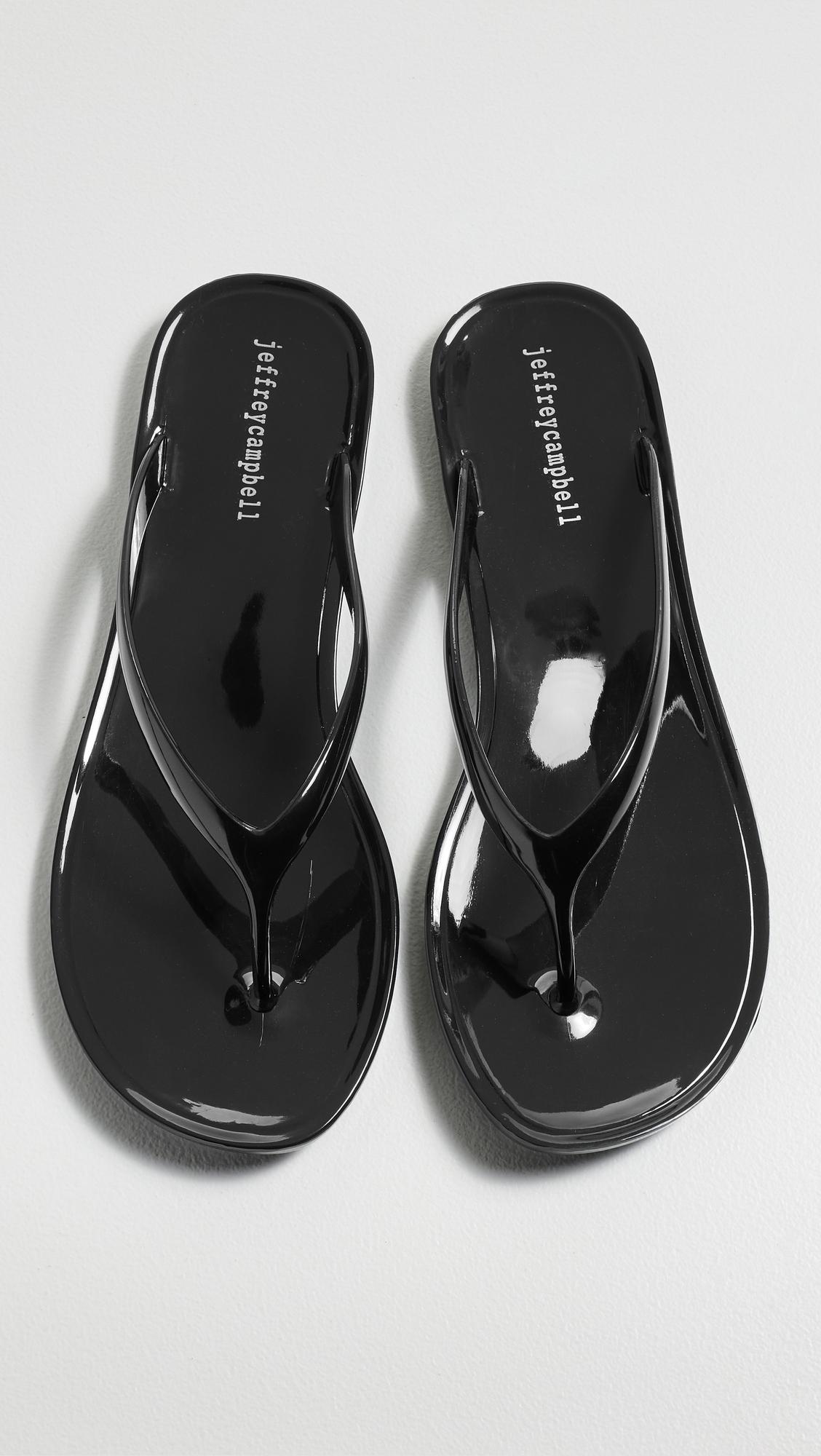 Beach-Day Jelly Flip Flops by JEFFREY CAMPBELL