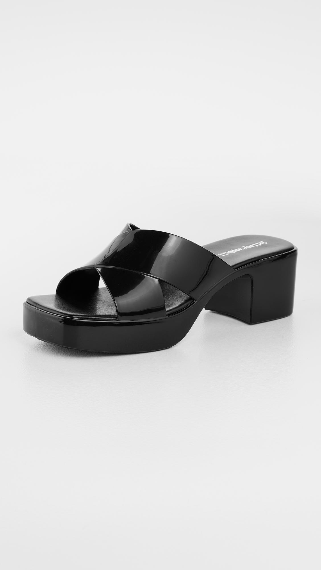 Bubblegum Jelly Block Sandals by JEFFREY CAMPBELL