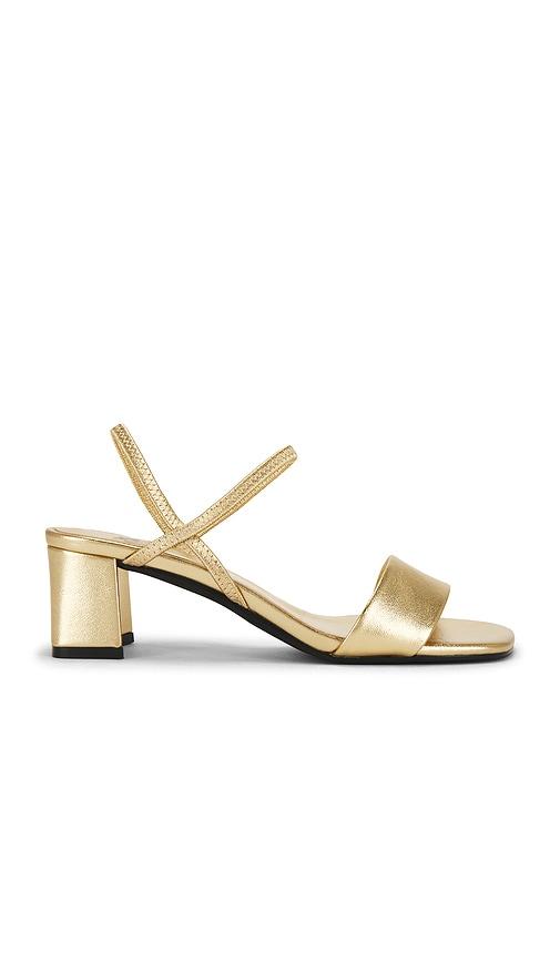Jeffrey Campbell Adapt Sandal in Metallic Gold by JEFFREY CAMPBELL