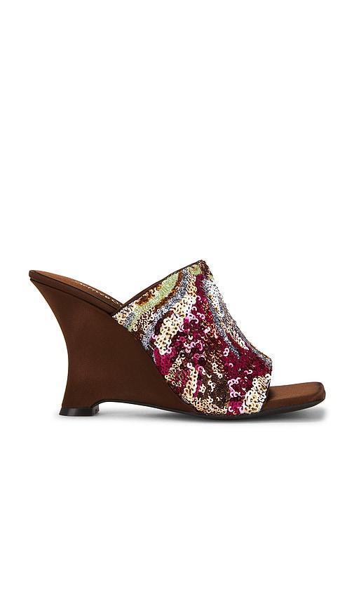 Jeffrey Campbell Aura Wedge Sandal in Pink by JEFFREY CAMPBELL