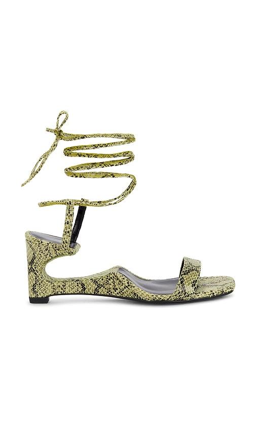 Jeffrey Campbell Reversed Sandal in Green by JEFFREY CAMPBELL