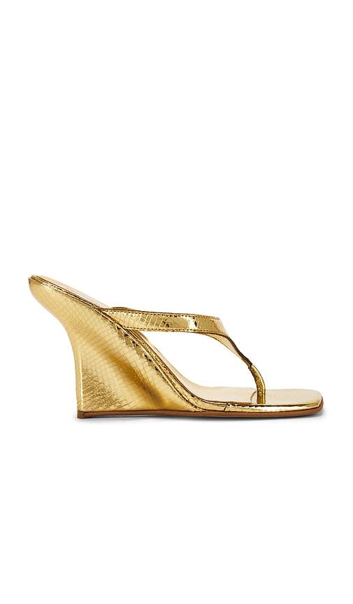 Jeffrey Campbell Romee Sandal in Metallic Gold by JEFFREY CAMPBELL